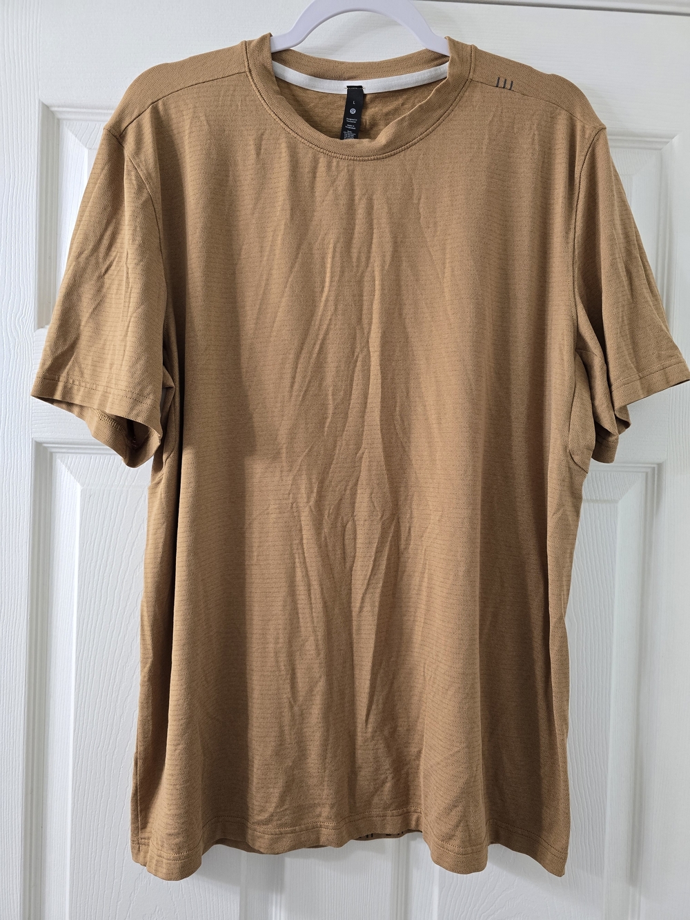 Lululemon License to Train Brown Relaxed-Fit Short-Sleeve Shirt - Large